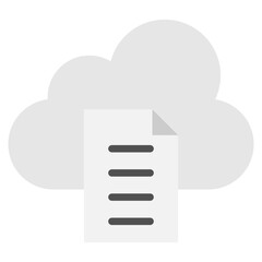 Cloud Data Icon Element For Design