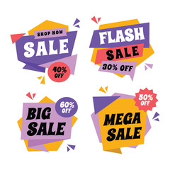 Set of sale banner