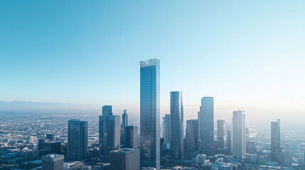 Obraz premium Office Skyscrapers in the City Financial and Business District