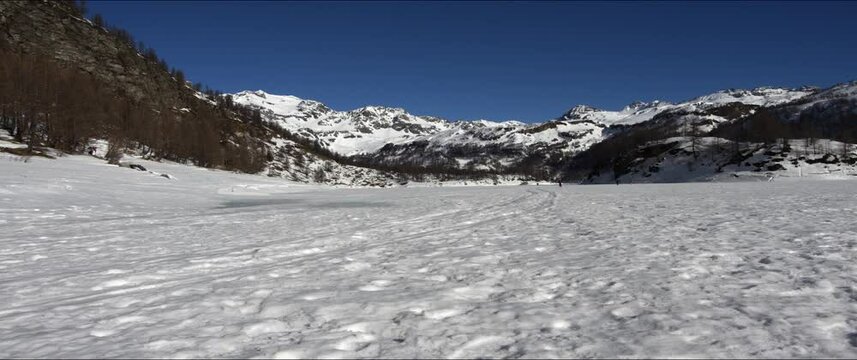  White splendor, winter at Alpe Devero - Anamorphic lens.