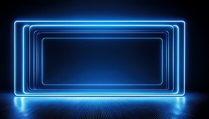 Soft blue glow creates a serene vibe.