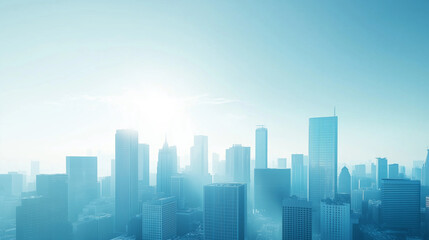 Obraz premium Office Skyscrapers in the City Financial and Business District