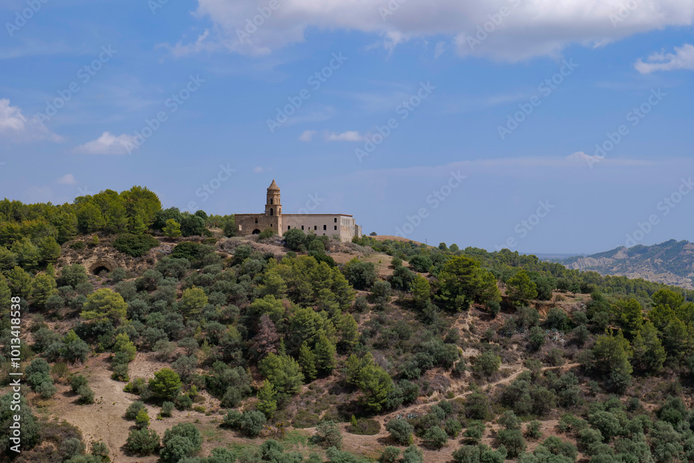 Canvas Prints View of the landscape around Tursi, a village in Basilicata, Italy.