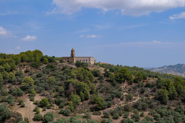 Fototapeta premium View of the landscape around Tursi, a village in Basilicata, Italy.