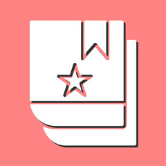 Bookmarking Services Vector Icon