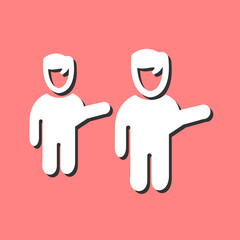 Waving to People II Vector Icon