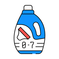 baby powder detergent line icon vector. baby powder detergent sign. isolated symbol illustration
