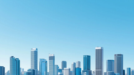 Fototapeta premium Office Skyscrapers in the City Financial and Business District