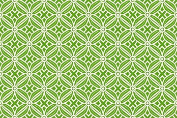 Abstract geometric wallpaper design with green and white tones