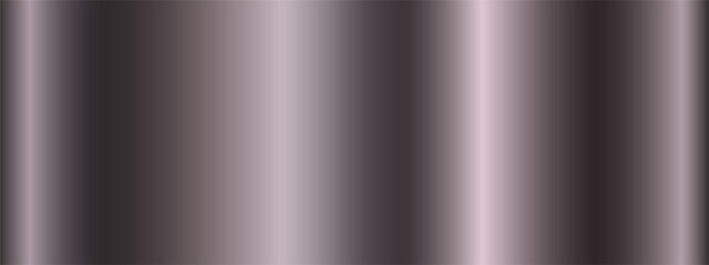 Metallic polished glossy abstract background. Silver gradient. The texture of a smooth metal surface. Vector illustration.