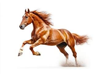 Obraz premium Majestic Running Horse in Vibrant Pose