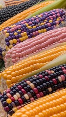 colorful indian corn