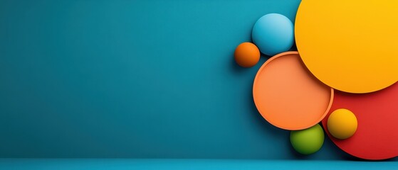 Vibrant Abstract Interface Screenshot with Data Visualisation Icons