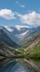 mountain river in the mountains