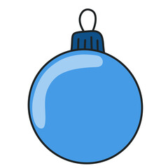 Blue christmas ball