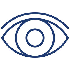 Simple line set of eye icons. Premium quality objects