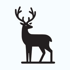 Deer logo  deer icon  deer head  vector Collection of black deer icons.Logo of deer.Deer simple icon.Reindeer vector symbols.Set of deers.