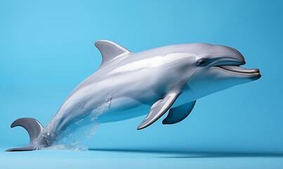 Fototapeta premium A dolphin studio shot on a clean background