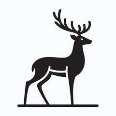 Deer logo  deer icon  deer head  vector Collection of black deer icons.Logo of deer.Deer simple icon.Reindeer vector symbols.Set of deers.