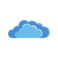 Obraz premium Blue Cloud Icon