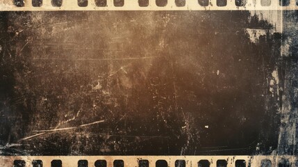 vintage film frame overlay with authentic dust and scratch textures. soft sepia tones and film grain add nostalgic charm. perfect for creating retro-inspired designs or photo effects.