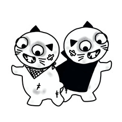 Halloween Ghost cat 