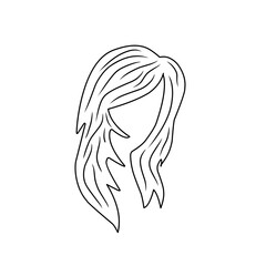 illustration of woman's hairline