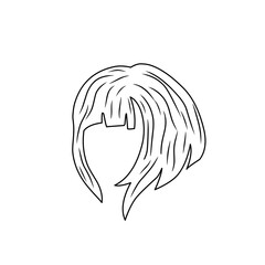 illustration of woman's hairline