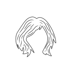 illustration of woman's hairline