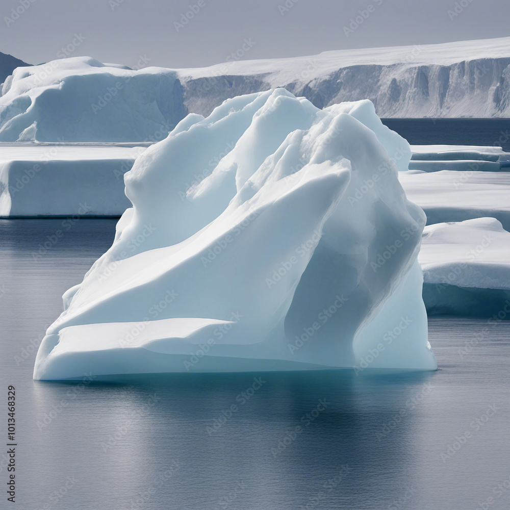 Canvas Prints iceberg illustration background