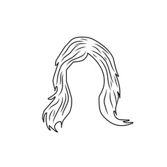 illustration of woman's hairline