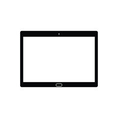 Creative tablet vector art illustration..