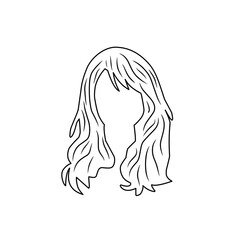 illustration of woman's hairline