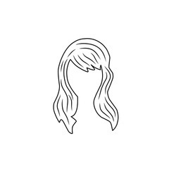 illustration of woman's hairline