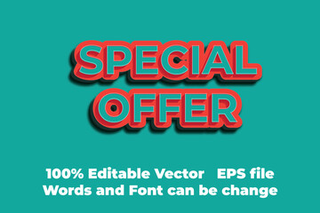 3D Editable Text Effects