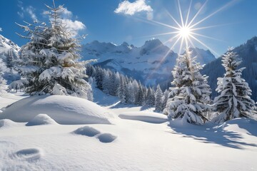 Fototapeta premium winter landscape