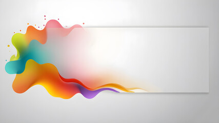 Obraz premium Artifical Intelligence generated Abstract abstract banner design template elements. Modern Brochure Design .