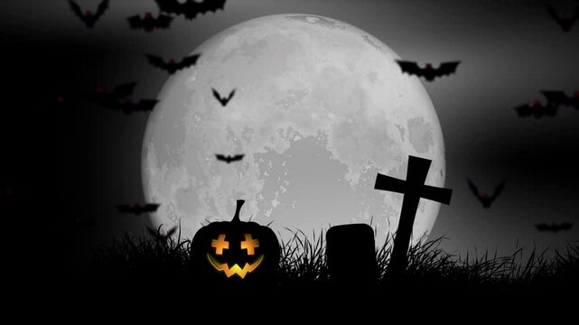 halloween background with pumpkin