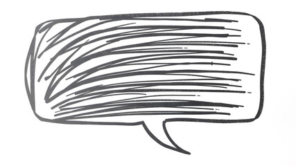 hand drawn speech buble. Speech bubbles talk bubbles. AI generated image, ai.