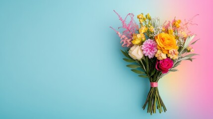 Fototapeta premium Vibrant Floral Celebration in Colorful Bloom