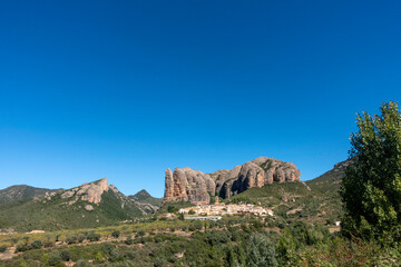 View of the Ag&uuml;ero mallos. Huesca, Aragon, Spain.