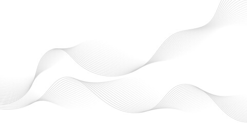 Abstract gray wave dynamic curve lines background. Energy technology concept modern backdrop design for business, presentation, banner.