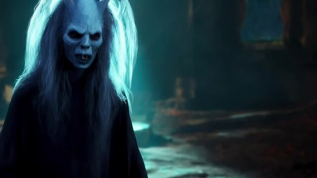 Scary Halloween Ghost. Dementor. Evil Creepy. Haunted.
