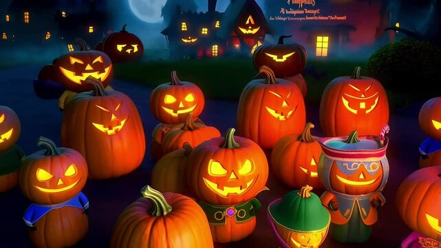 Pumpkin Pals An Animated Journey Through Halloween Night