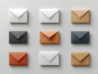 minimalist envelope glyph icon set against a clean white background emphasizing simplicity and clarity in design suitable for digital representation and communication concepts
