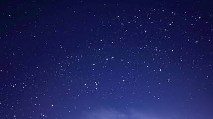 Obraz premium constellations and stars in the night sky with twinkling lights above dark forest