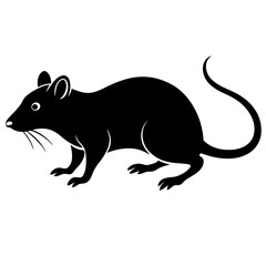 silhouette of a mouse