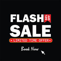 Fototapeta premium Flash Sale Discount Offers with premium vector design Boost your sales