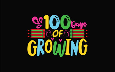 Back to School Typography T-Shirt Design vector graphic template,
100 Days Of School Typography T-Shirt Design vector graphic 
template,