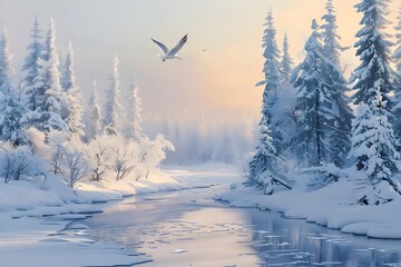 Obraz premium Winter Landscape 